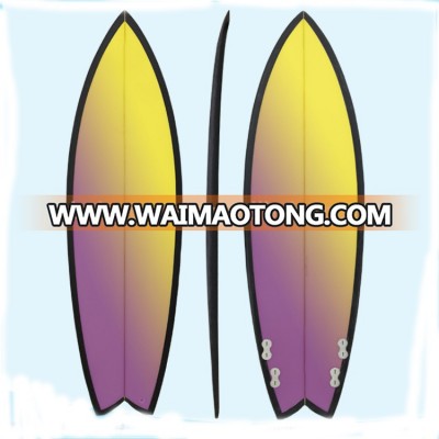 Top grade hot sell customized beautiful fish surfboard